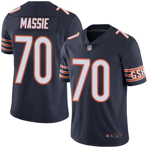 Chicago Bears Limited Navy Blue Men Bobby Massie Home Jersey NFL Football #70 Vapor Untouchable->nfl t-shirts->Sports Accessory